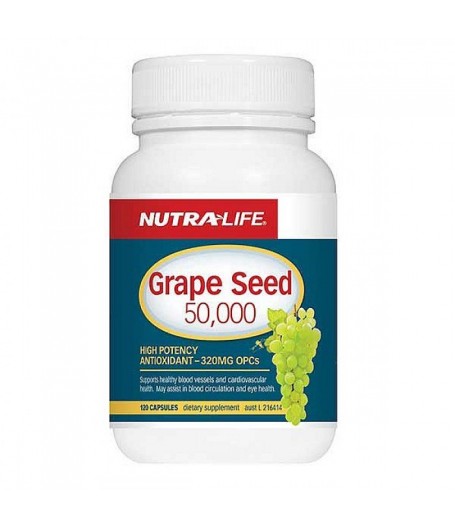 Nutra-Life紐樂高含量葡萄籽50,000 120粒